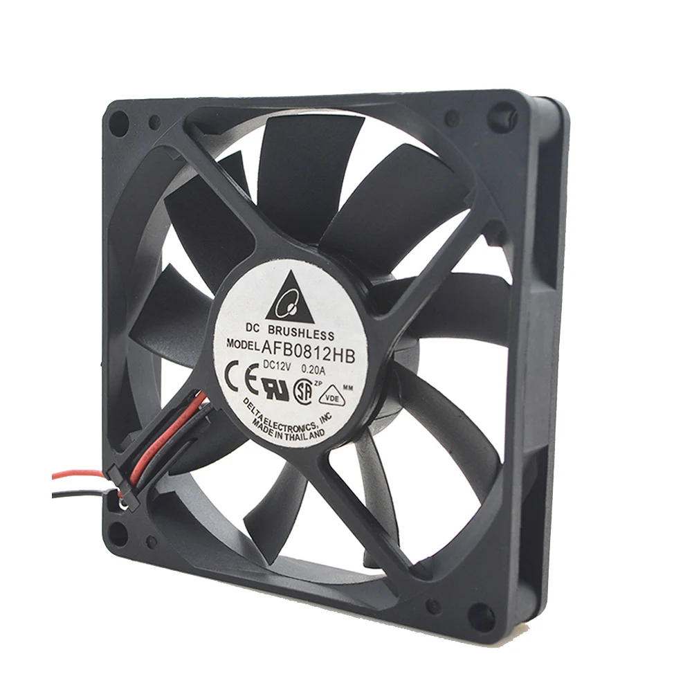 Оригинальный Для delta AFB0812HB 8015 80X80X15MM DC 12V 0.20A 2 линии инвертор Сервер вентилятор