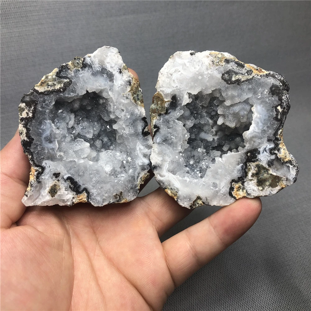 

Натуральный кристалл мексиканского агата, 2 шт., кристалл геода, религиозный Рунический алтарь, товары для творчества, домашний подарок, дух...