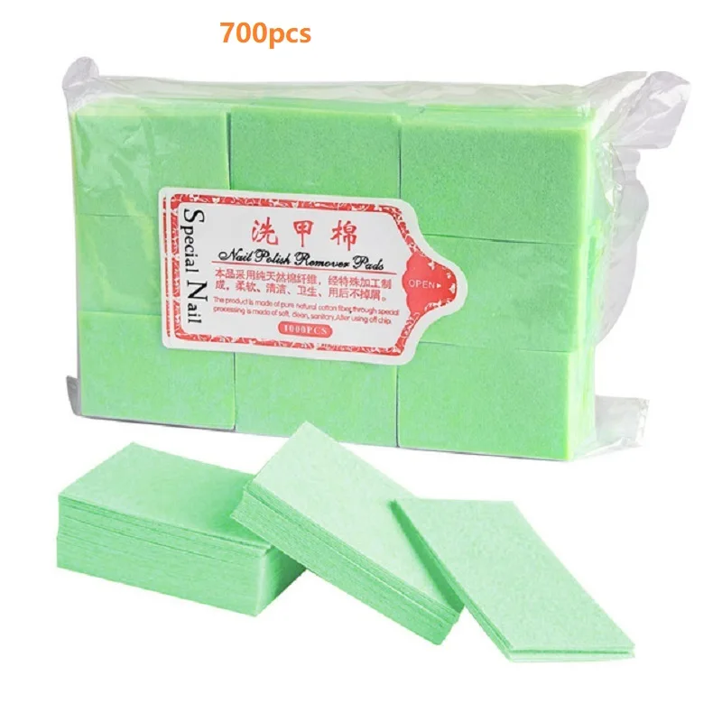 green-600x 700 шт безворсовые салфетки, салфетки для снятия лака для ногтей, ватные диски, салфетки для ногтей, маникюрные, педикюрные гелевые инструменты - Цвет: green-600x
