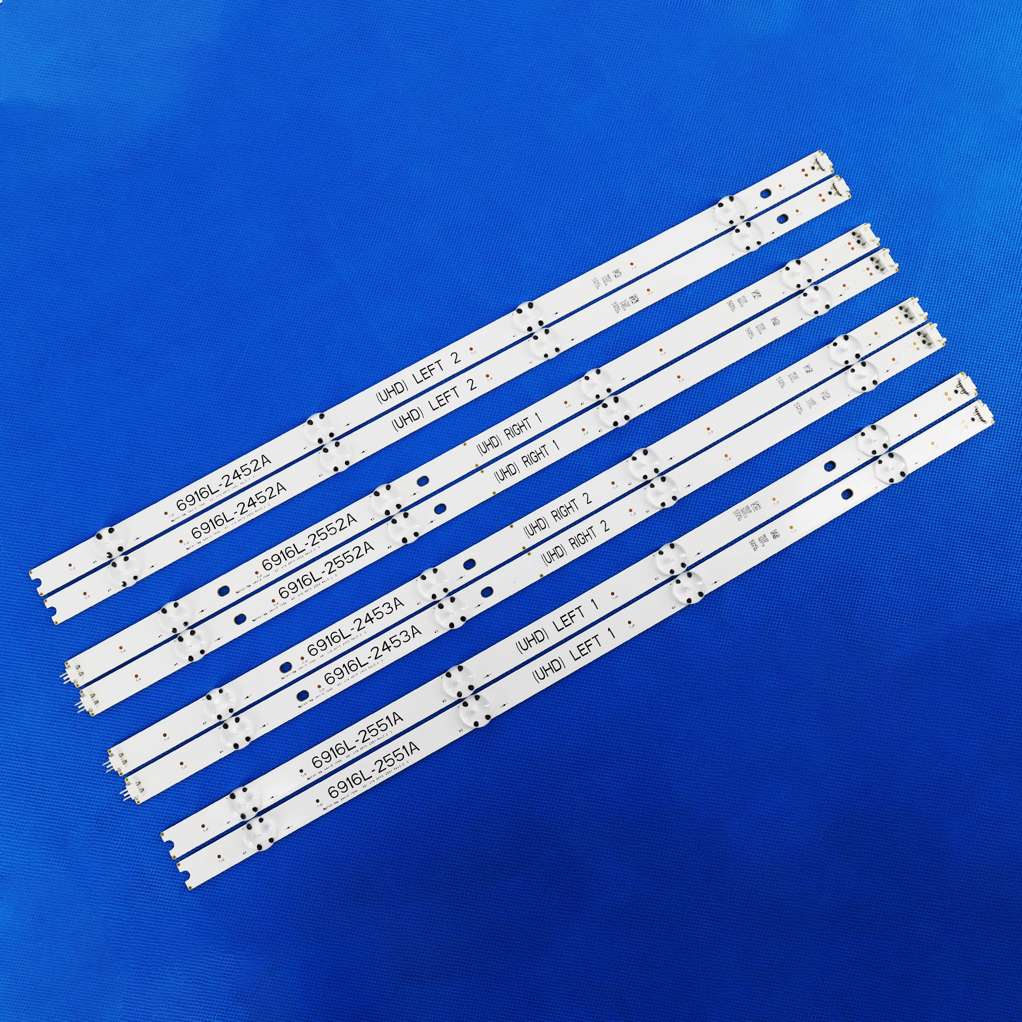 

LED Backlight strip 8 LED For LG 43"TV 43UH620V 43UH610T 43UH630V 43UH603V 6916L-2744A UHD 1 1set=3pcs 840MM NEW