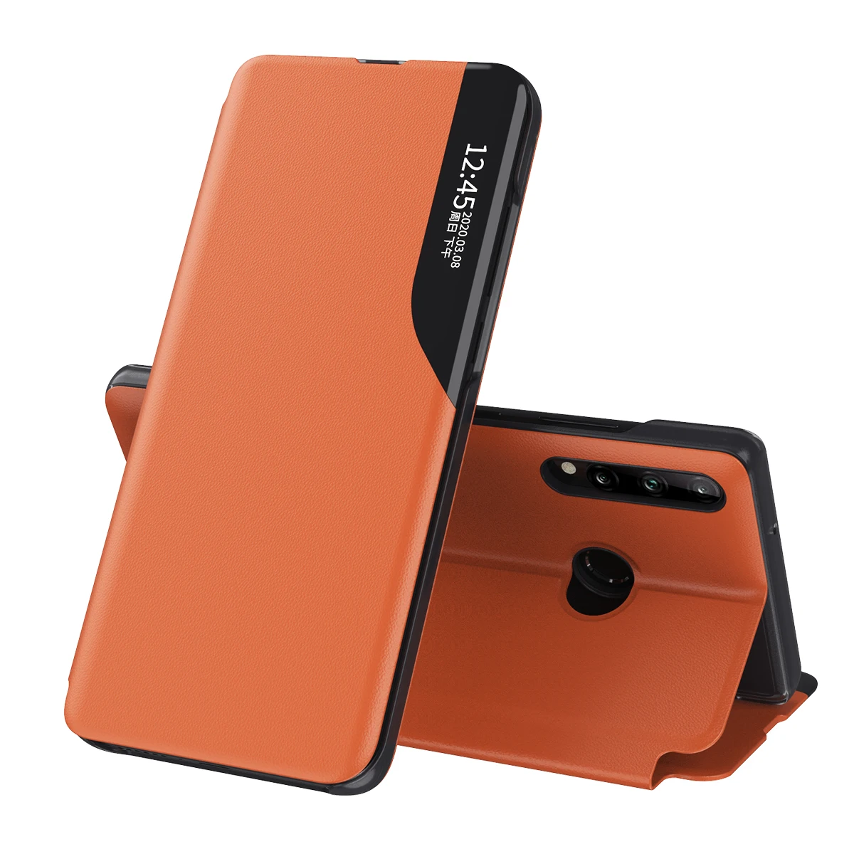 Роскошный кожаный чехол книжка с окошком для Huawei Mate 40 20 P30 P40 Pro P20 lite|cover for huawei|case