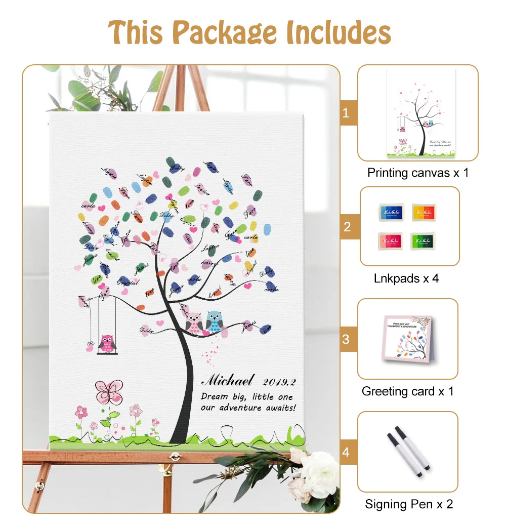 Новые Свадебные принадлежности стол Свадебный знак креативный отпечаток пальца