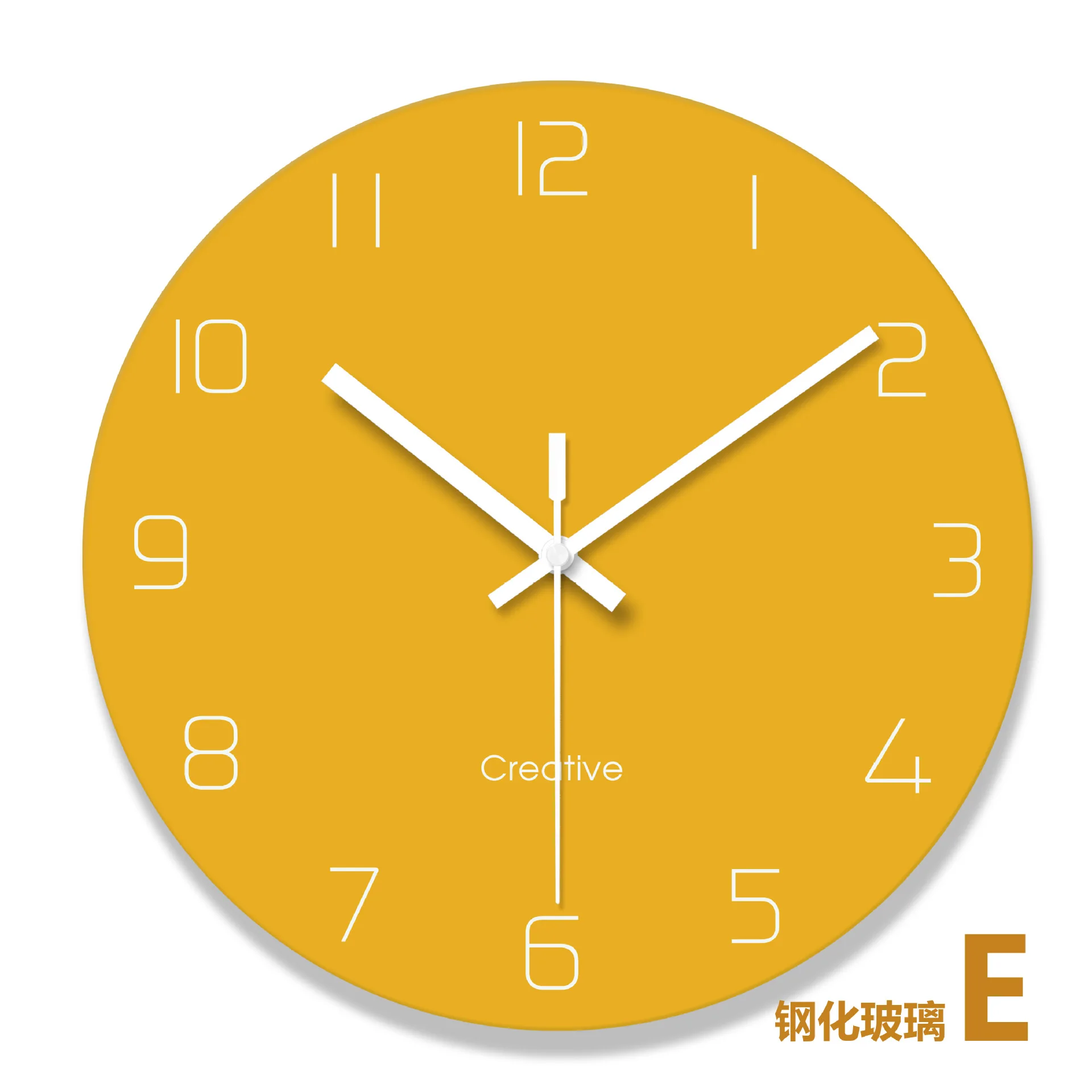 Стеклянные Настенные часы для гостиной дома креативные закаленное стекло