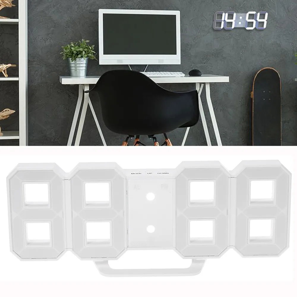 Современный будильник миниатюрные цифровые настольные Светодиодные ночные