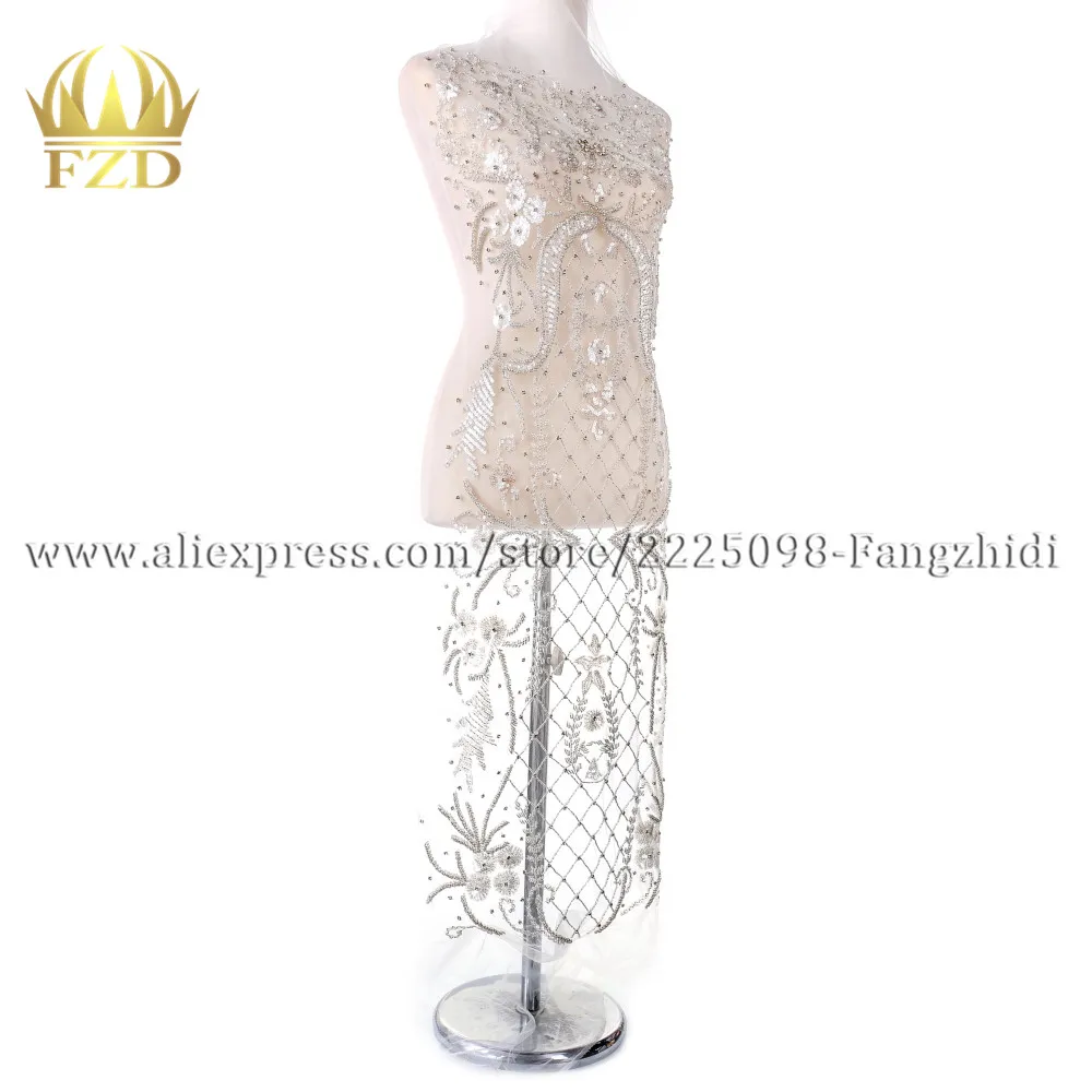 Аппликация лифа из горного хрусталя кристальная аппликация для новобрачных