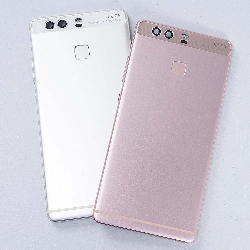 Задняя крышка с отпечатком пальца для HUAWEI P9 задняя аккумулятора + Боковая кнопка