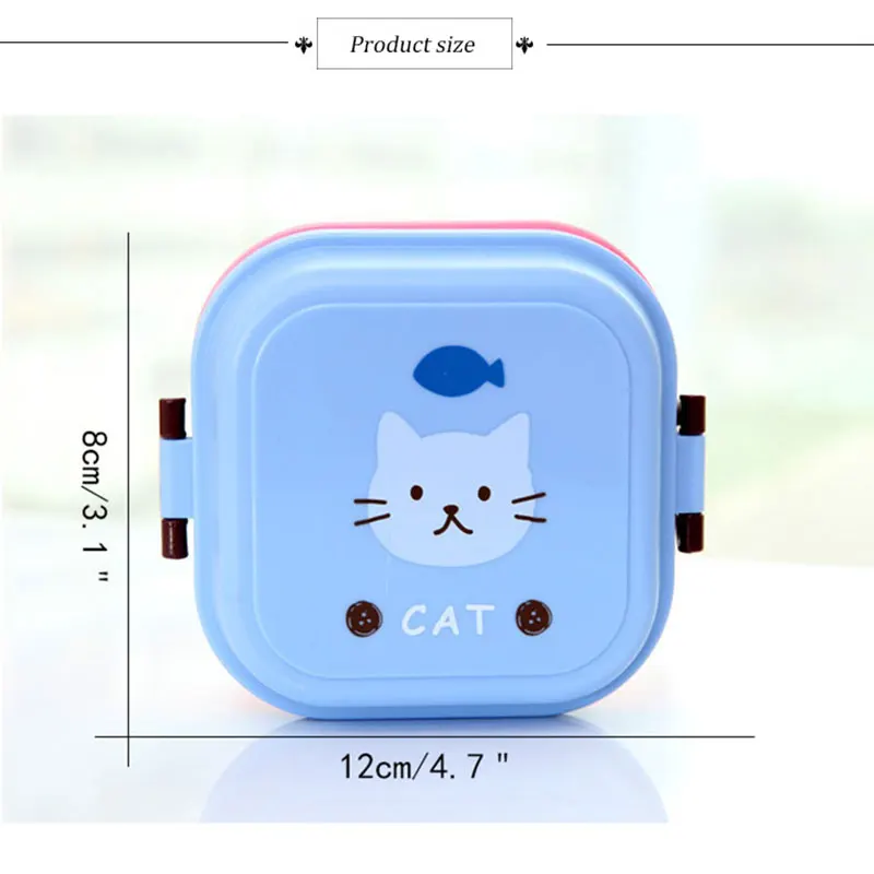 

Food Storage Box Mini Cartoon Lunch Box For Kid Picnic Food Container Plastic Bento Box
