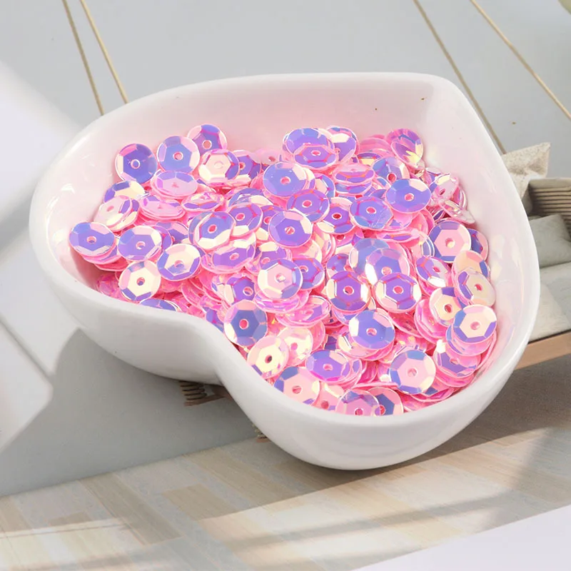 

10g 6mm Golden Light Effect Sequins PVC Paillettes For Wedding Clothing Sewing DIY Handmade Shoe Caps Lentejuelas Accessories