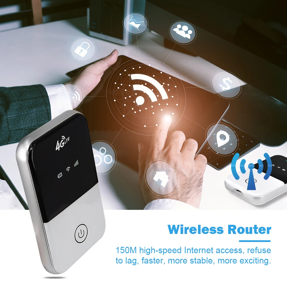 4G Wi-Fi модем маршрутизатор 150 Мбит/с 3 режимами Lte портативный карманный