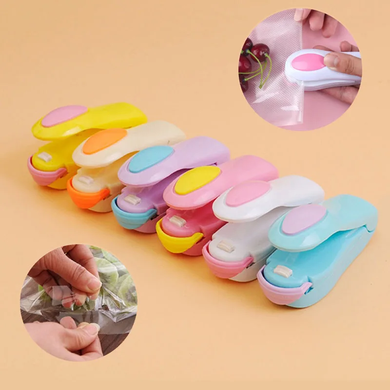 

1 Pcs Mini Bag Sealer Kitchen Tools Household Tools Hand Held Sealer Food Seal Heat Sealing Machine Packing Plastic Bag Sealer