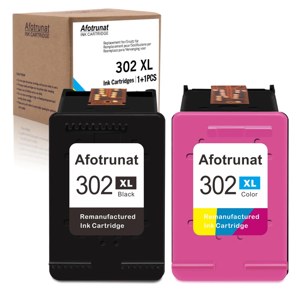 Чернильный картридж совместимый с Afotrunat 302XL для HP 302 hp XL DeskJet 1110 2130 2132 2134 3630 3634 ENVY 4520