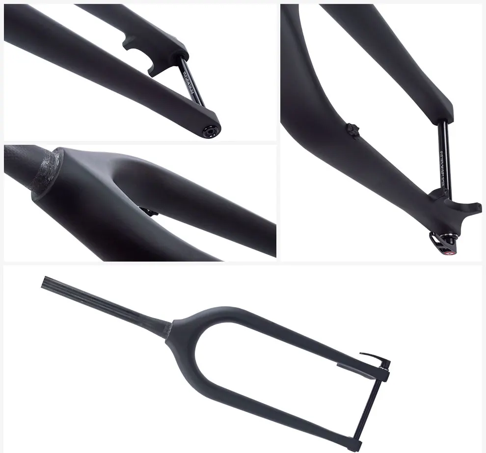 Велосипедная вилка из углеродного волокна для снега 26er передняя велосипеда