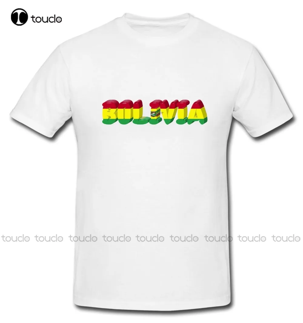 

Хлопковые 3D футболки крутого дизайна, футболки Боливии, Национальный флаг страны, новая футболка, летняя футболка