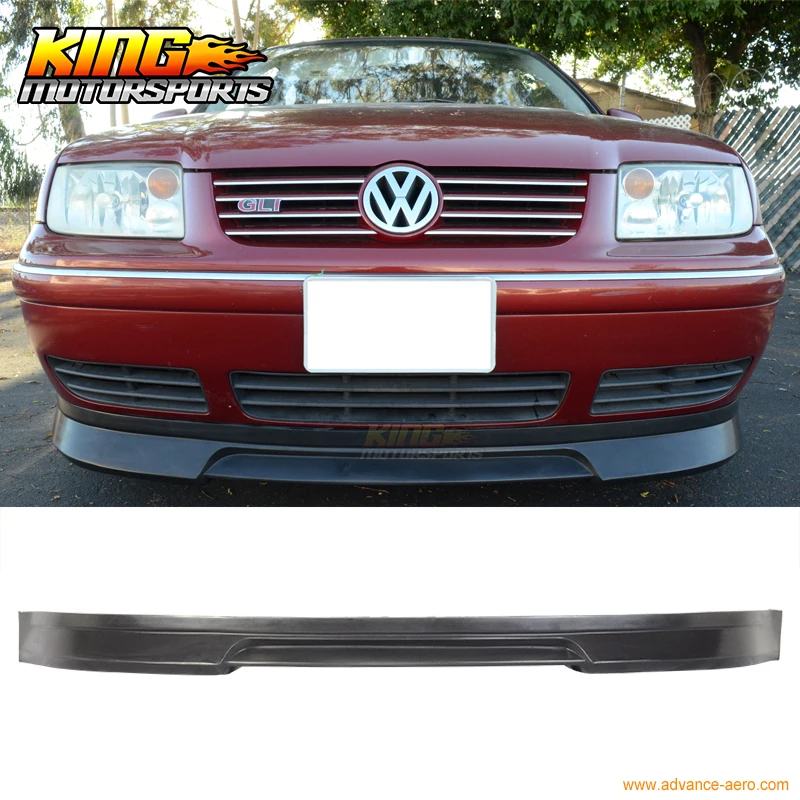 Подходит для 99 04 Volkswagen VW Jetta MK4 Bora передний бампер спойлер type B поли уретан|bumper lip