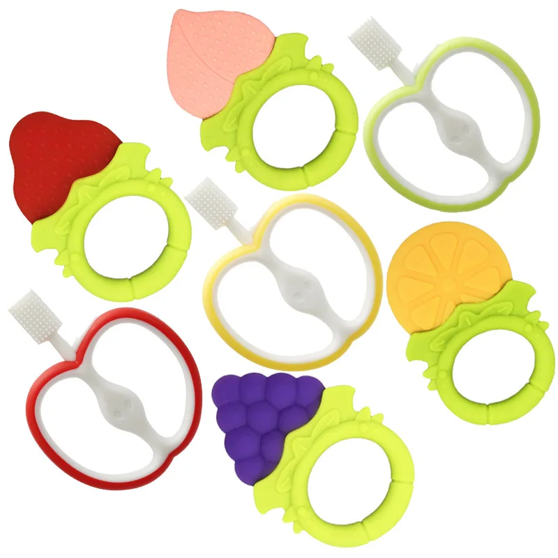 

Comfortable Teether Toddlers Infants Baby Teething Toy Soft Silicone Teether chupones brilliant feeding nipple Baby Chewing