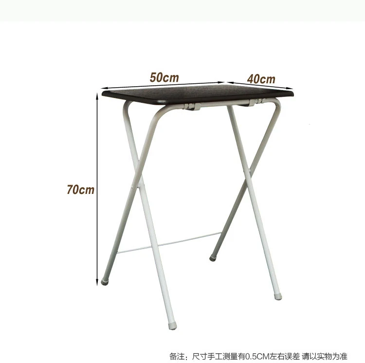 

Folding Table Notebook Table Steel Wood Square Table Sundries Small Table