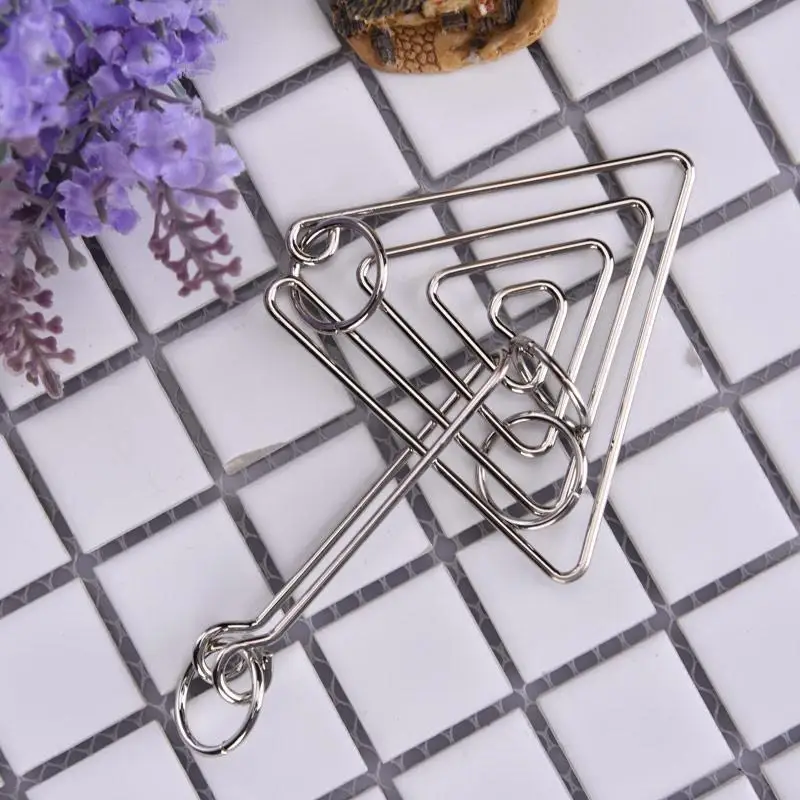 Металлическое кольцо игрушки сложная металлическая проволока головоломка игра