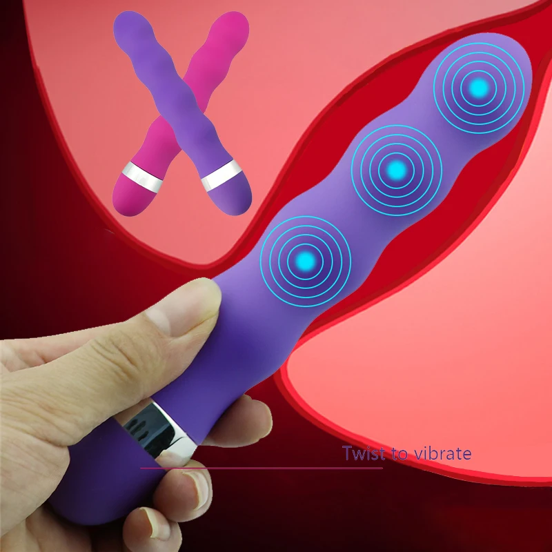 Вибратор фаллоимитатор эротические игрушки G Spot Анальная пробка Вибрирующая