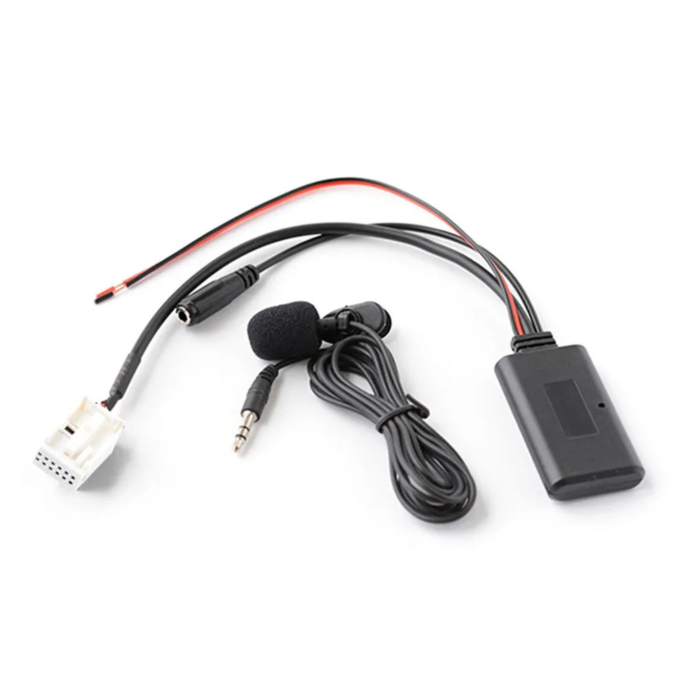 Автомобильный AUX аудио адаптер BT с микрофоном Hands Free телефонный звонок Замена Aux