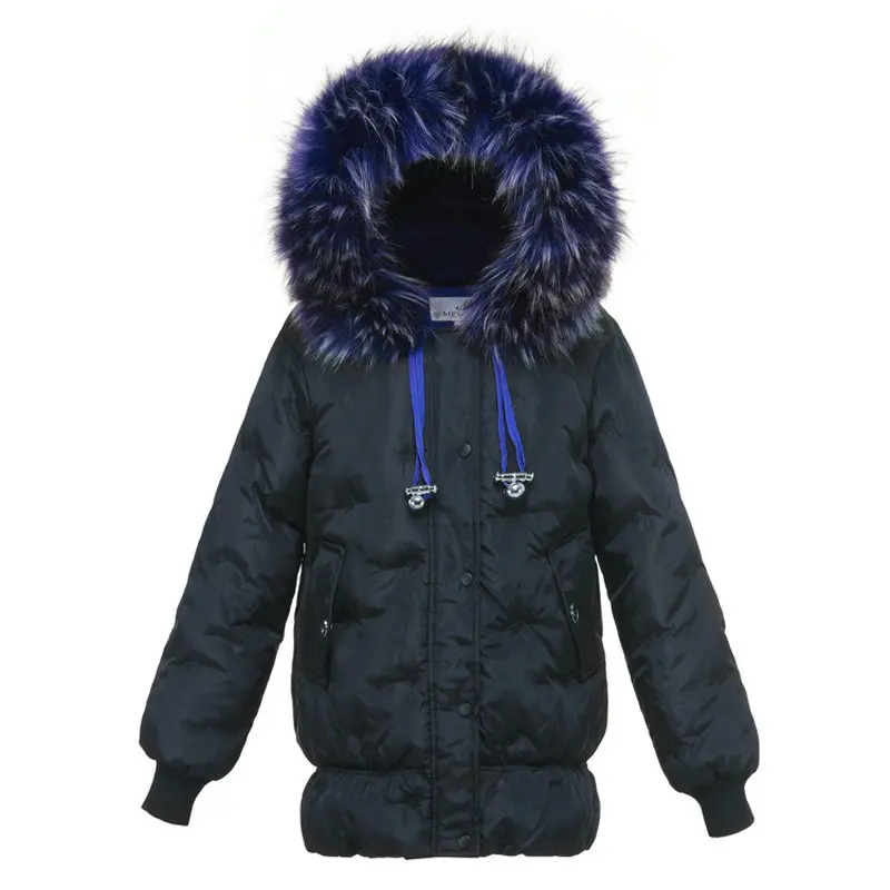 M 4XL плюс размер меховой воротник с капюшоном зимняя куртка женская парка пальто