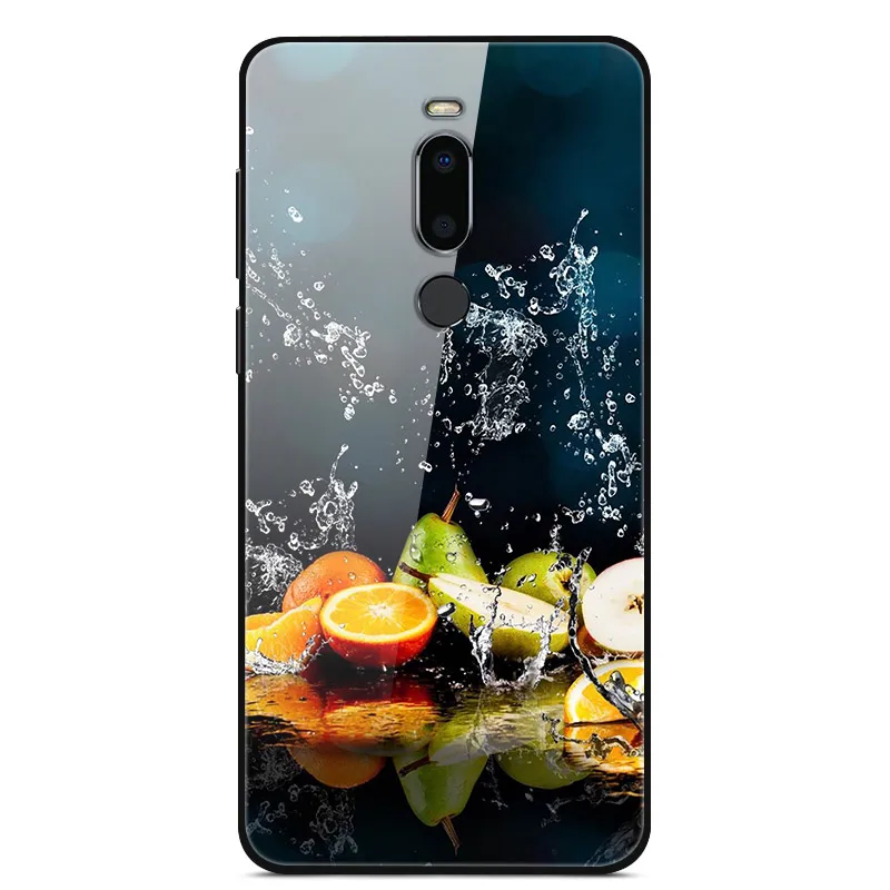 24 Чехол для Meizu M8, чехол из закаленного стекла «Планета космос», чехол из стекла для Meizu M8 M813H, чехол-бампер из ТПУ для Meizu M 8 M8 Shell - Цвет: 24