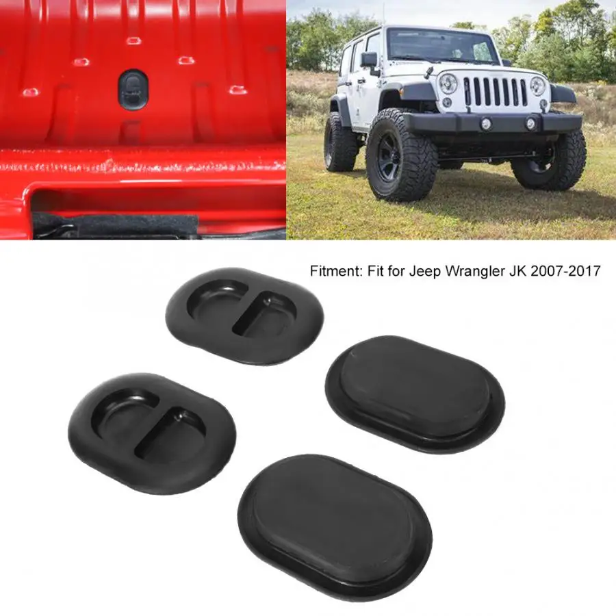 4 шт. водонепроницаемые резиновые заглушки для автомобильного шасси Jeep wrangler JK 2007