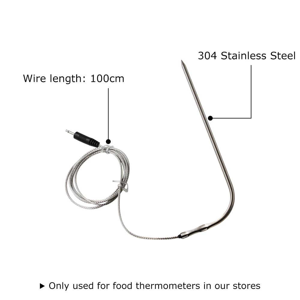 Food Stainless Steel Thermometer extra probe for FJ2245 Cooking Tools |