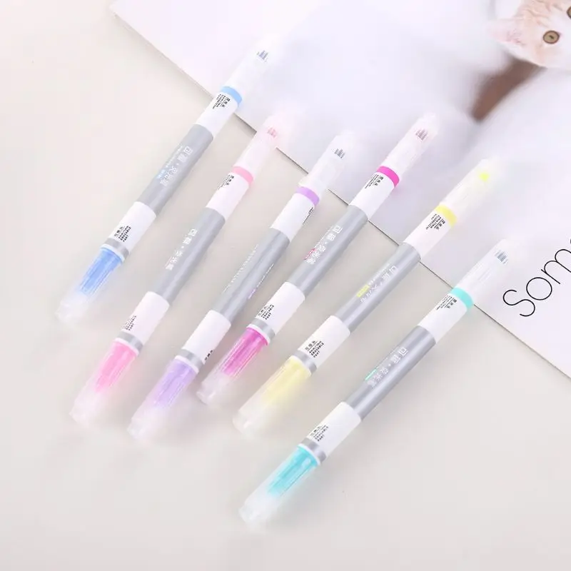 6 шт./компл. стираемый маркер ручка пастельных Жидкий Мел флуоресцентный