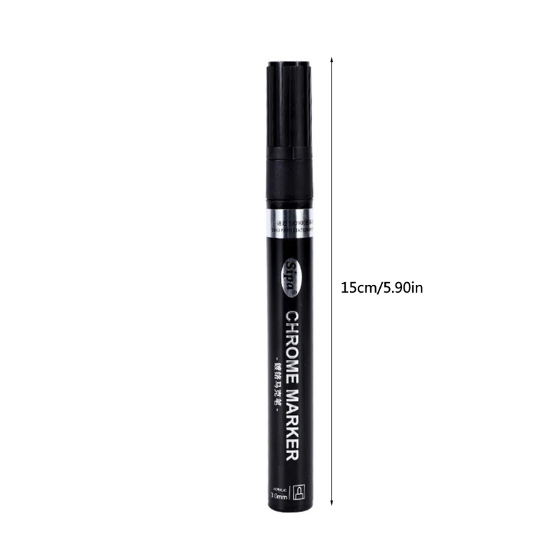 

Silver Paint Pen Great Gloss High Saturation Fit for Painting on Smooth Surfaces