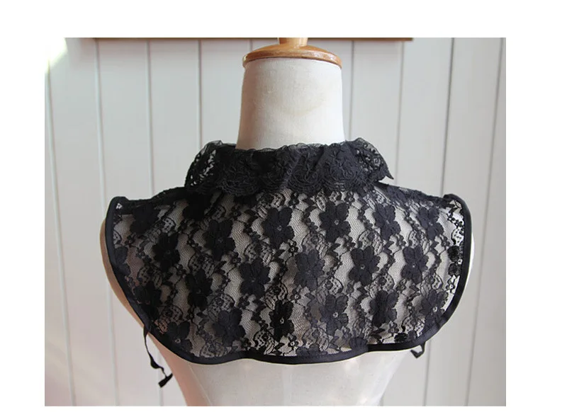 Linbaiway Женская кружевная рубашка с фальшивым воротником ложный кукольный