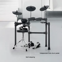 fine quality force sensing silicone drum set professional convenient detachable double trigger drum set percussion instrument