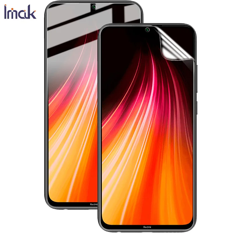 Imak 2 шт Чувствительная прозрачная Гидрогелевая тонкая пленка для Redmi Note 8 3D полное