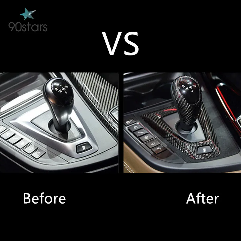 Реальные углеродного волокна Шестерни рукоятка переключения рукав Накладка для