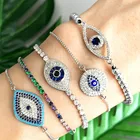 Классический винтажный браслет в стиле Ins, женские и женские браслеты с инкрустированными демоническими глазами, браслет регулируемого размера, модные ювелирные изделия