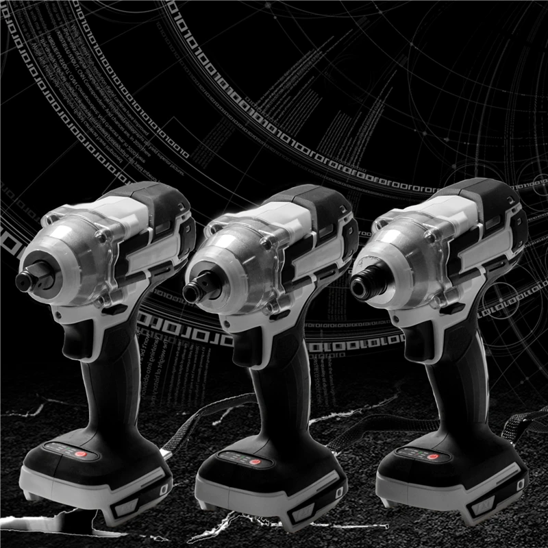 

18V 520N.m Electric Brushless Impact Wrench Rechargeable 1/2'' Socket Cordless Wrench Screwdriver For Makita 18V Battery