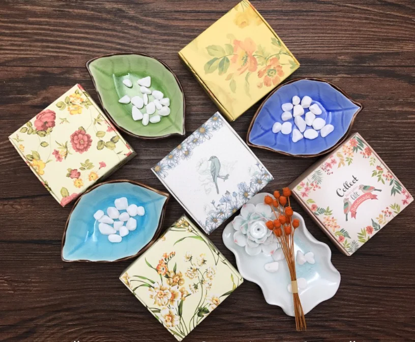 Folding Kraft Paper Box small Gift jewelry Packaging Plaid color Present Cajas de Carton soap package box 10pcs | Дом и сад