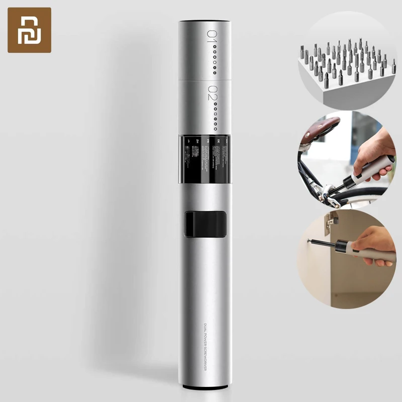 

Youpin WOWSTICK 36-битная электрическая отвертка, перезаряжаемая Беспроводная силовая отвертка, набор магнитных всасывающих кнопок, больше крутящего момента