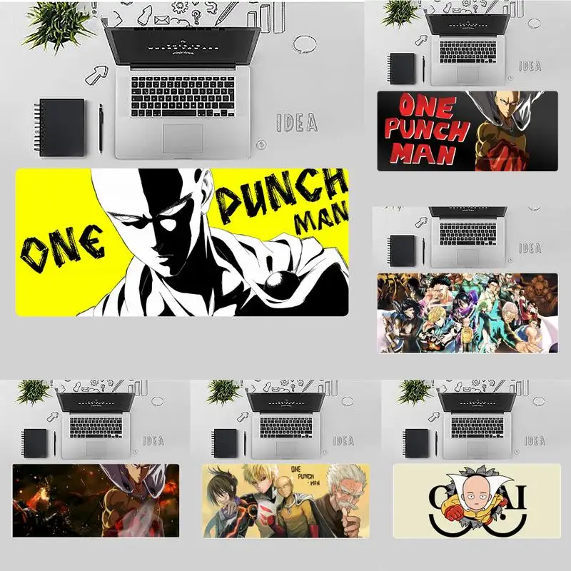 

Уникальный Настольный коврик для игры в аниме One-Punch Man, большой Настольный коврик для мыши для настольных игр, нескользящий коврик для ноутб...