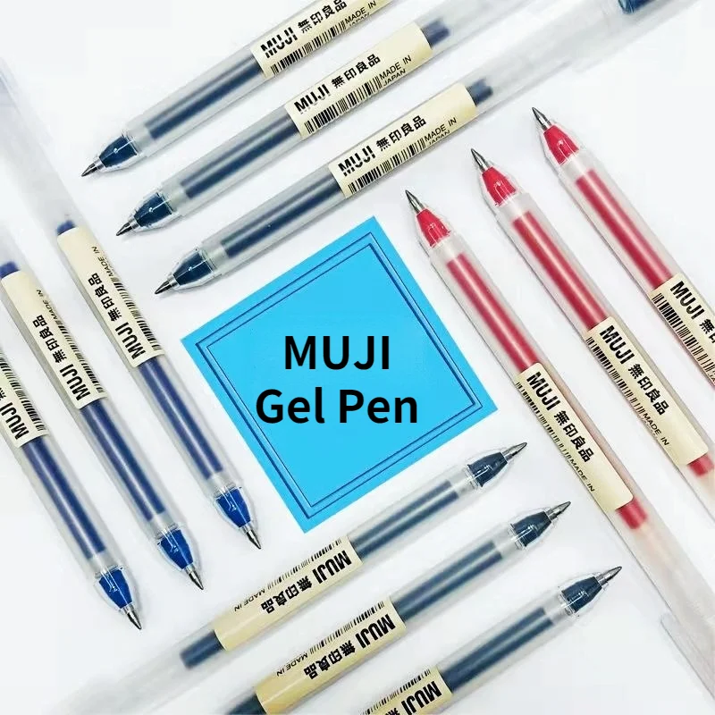5 шт. MUJIs 0 38/0 мм черные/синие/темно-синие/красные строительные шариковые ручки