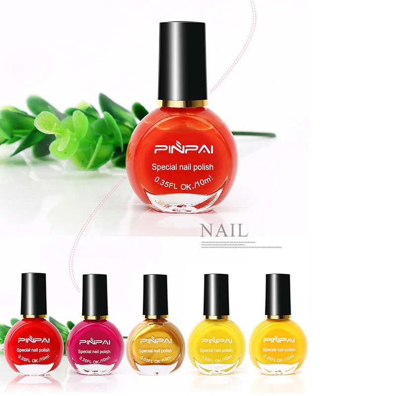 10 мл штемпелюя лак для ногтей дизайна штампы цвета инструменты изображение