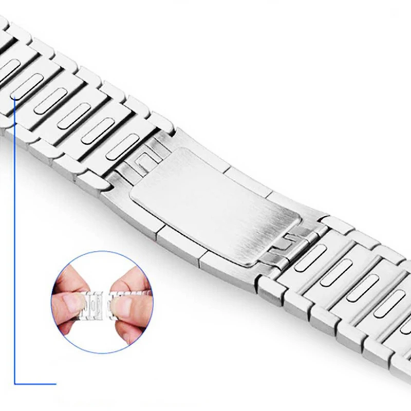 Ссылка браслет для apple watch 4 5 Группа 44 мм 40 мм apple watch 3 2 ремешок 42 мм, 38 мм, для iwatch, версия 5/4/3/2/1 браслет для наручных часов из нержавеющей стали GEN.6