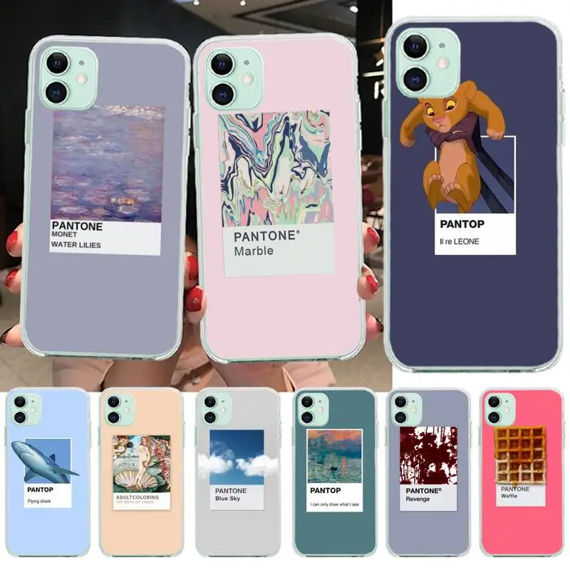 

Vingate Vincent Van Gogh Pantone Aesthetic art Phone Cover for iPhone 11 pro XS MAX 8 7 6 6S Plus X 5S SE 2020 XR cover