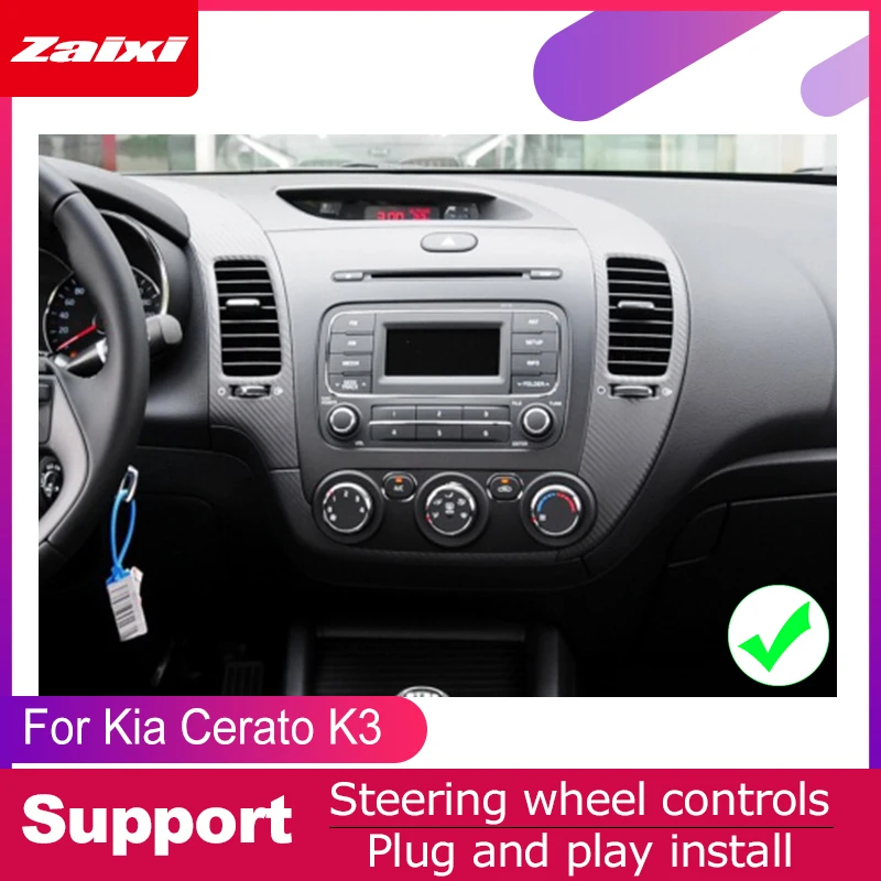 ZaiXi для Kia Forte Cerato K3 2014 ~ 2018 Автомобильная Мультимедийная система Android 2 DIN