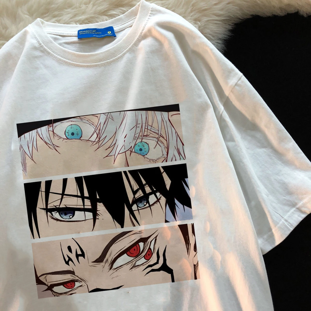 

2021 T-shirt Manga Japanese Anime Jiu-Jitsu Kaisen T-shirt Men's Gojo Goto Top Yuji Itadori Graphic T-shirt Cool Women's T-shirt