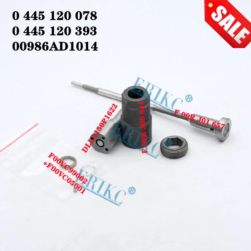 

ERIKC 0445110276 Overhaul Repair Kits Fuel Nozzle DLLA150P1622 VALVE F 00V C01 344 NUT F00VC14012 for 0 445 110 276 0986435148