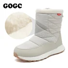 Женские зимние ботинки GOGC 2020, женские ботинки, женские ботильоны, женская обувь, белые ботинки, зимняя обувь, женские зимние ботинки G9992