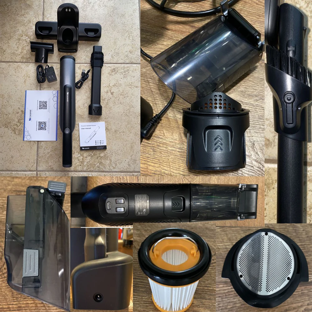 

Proscenic S1 Handheld Vacuum Cordless, 8000Pa, 12000Pa Powerful Suction, Handheld Hoover 3 in 1, Portable and Rechargeable