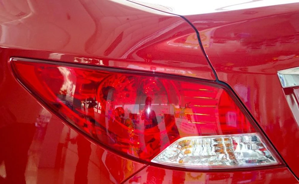 Для hyundai Verna/Solaris 2010 2011 2012 2013 комплект для освещения автомобиля задний фонарь сигнала поворота фонарь стоп-сигнала Предупреждение переднего бампера