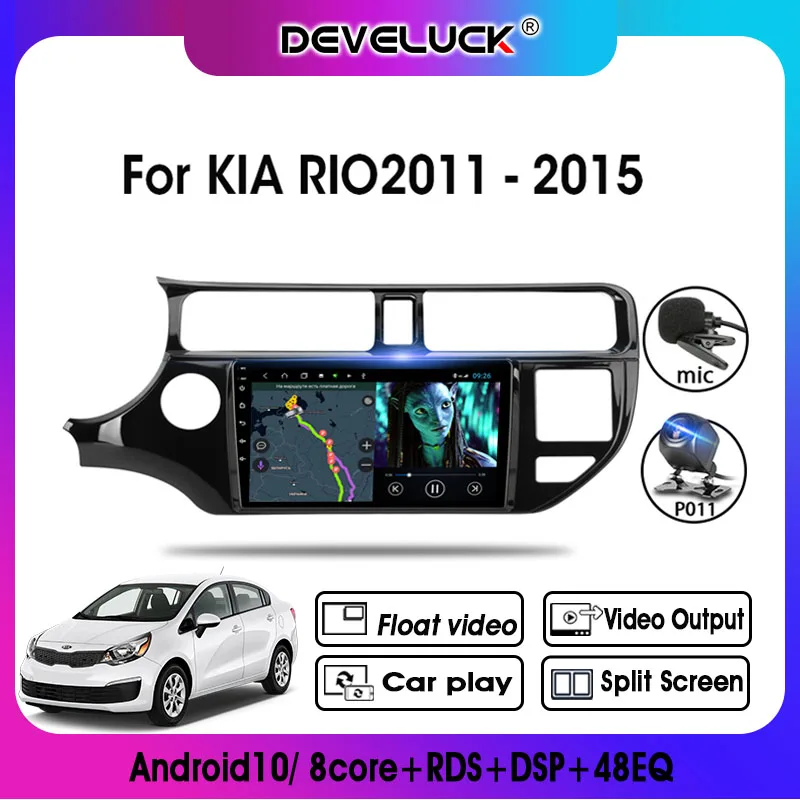 Android 9 0 ''T9 автомобильное радио для KIA RIO 2011 2015 2Din Мультимедиа Видео навигация GPS