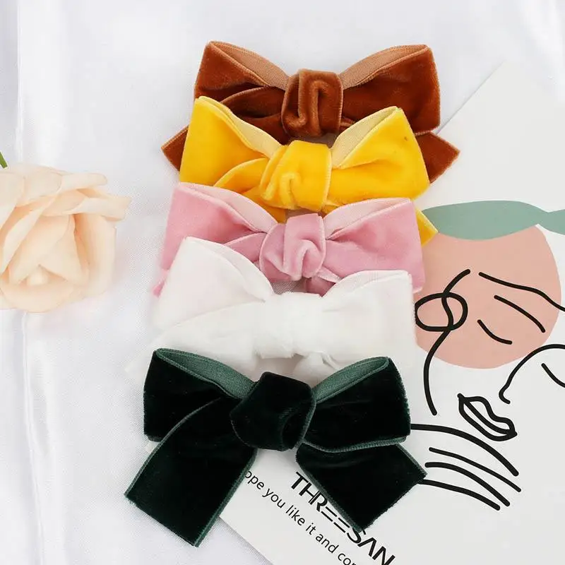 

5pcs/set 3inch hair bows girls hair clips cute Small bowknot kids barrettes baby BB clips girls hair accessories baby Accessory
